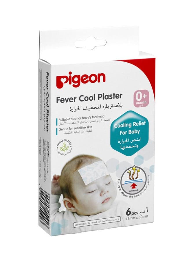 6-Piece Fever Cool Forehead Plaster 0+month