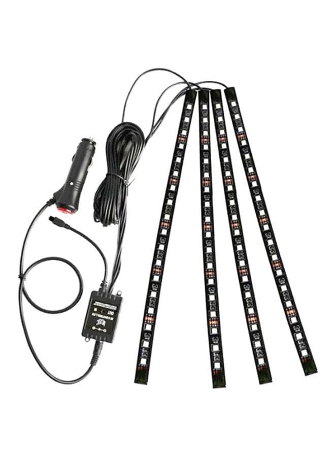 4-Piece Voice Control LED Interior Car Decorative Lights