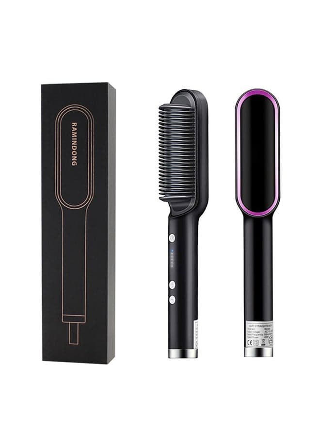 Hair Straightening Comb Black 180grams
