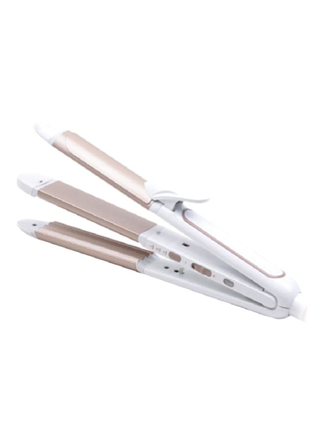 Professional Curling Iron White/Gold 30.5cm