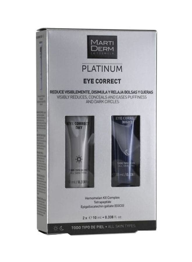Pack Of 2 Platinum Eye Correct 2x10ml