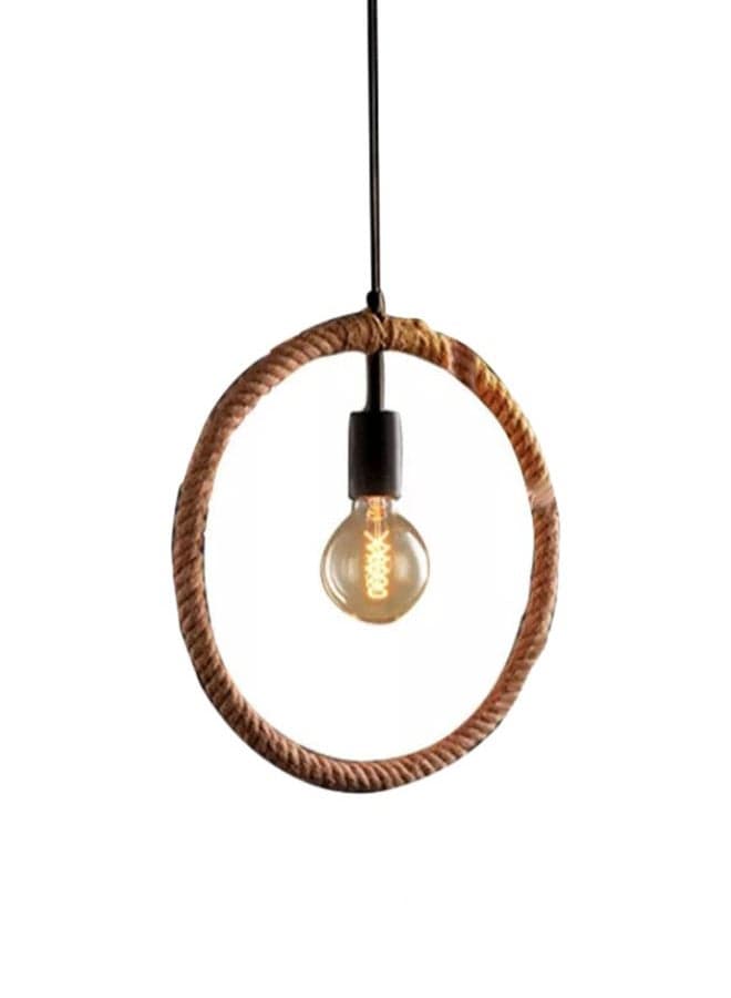 Rope Pendant Light Beige/Clear/Black