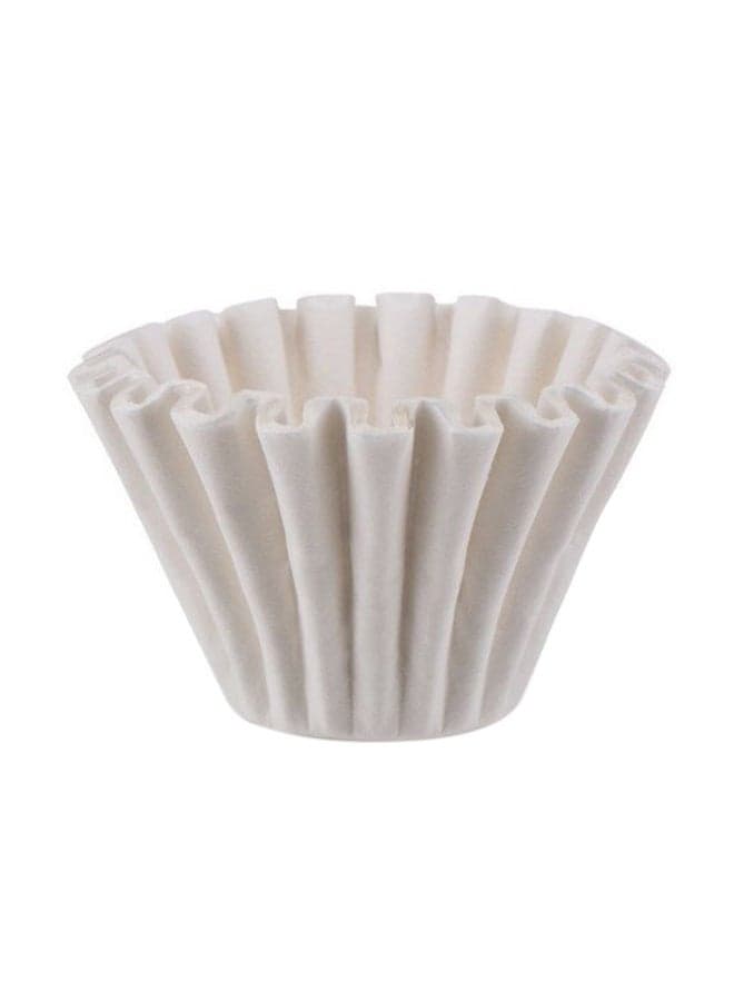 40-Piece Bowl Shape Coffee Paper Filter White 155x45mm