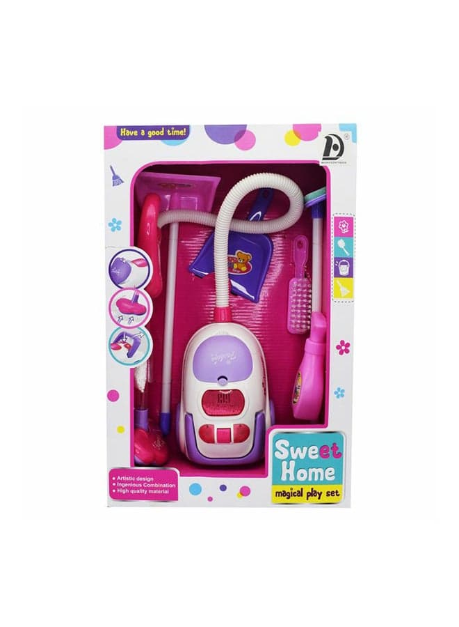 Electric Vacuum Cleaner With Cleaning Accessories Toys Set