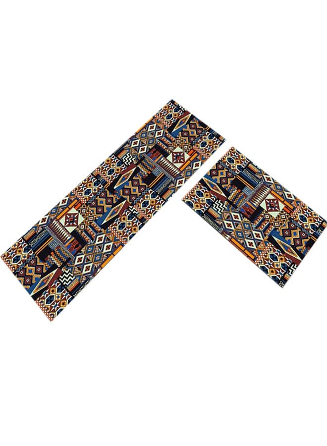1-Piece Luxurious Modern Irregular Pattern Rectangular Anti-Slip Kitchen Floor Mat Multicolour 40x60cm