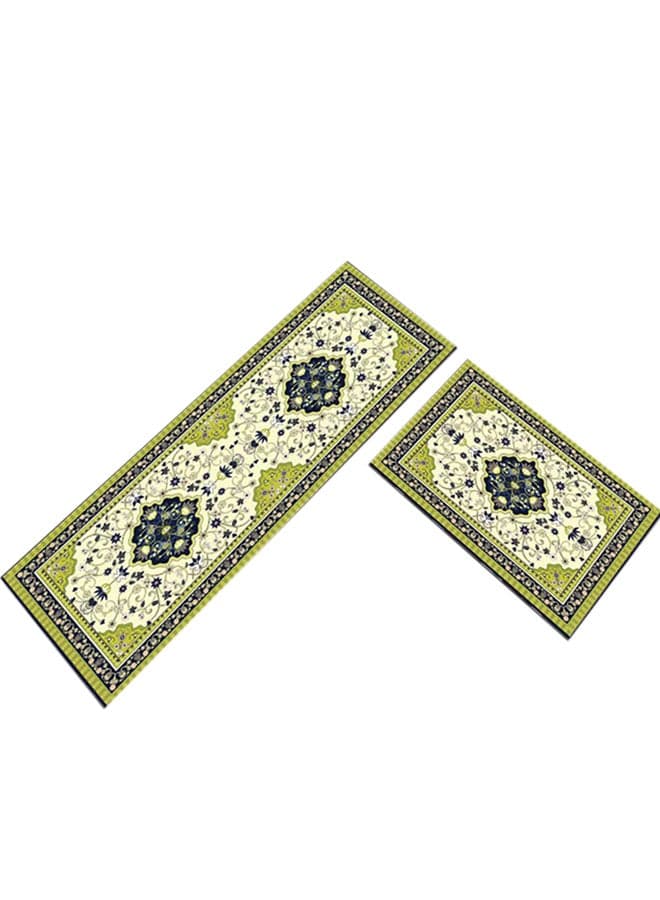 European Style Big Flower Kitchen Floor Mat Multicolour 40X60centimeter