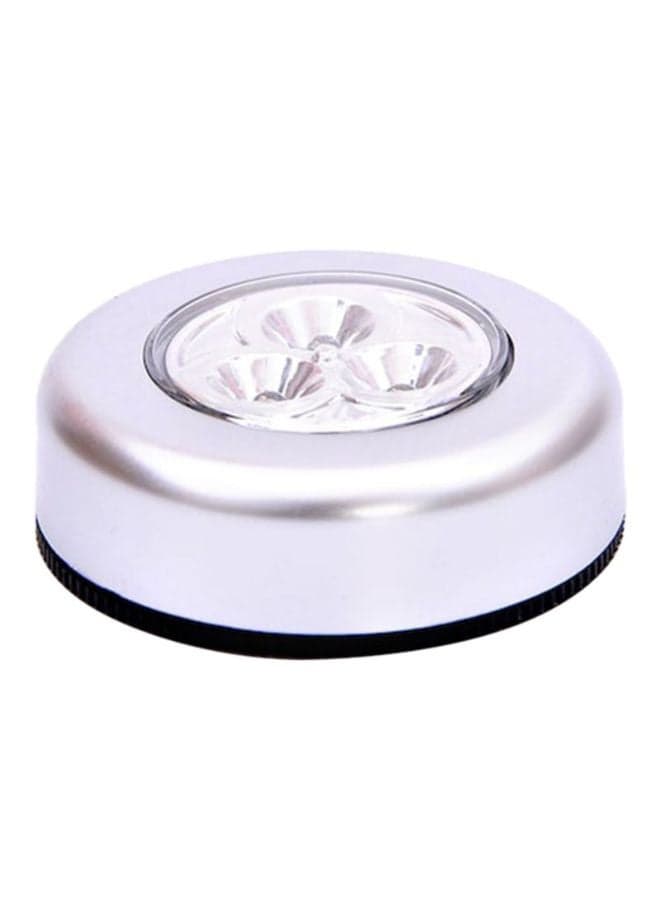 LED Touch Emergency Ceiling Light Silver 7 x 2.5cm