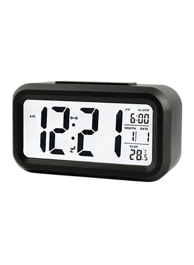 Digital Alarm Clock Black/White 5.8 x 3.3cm