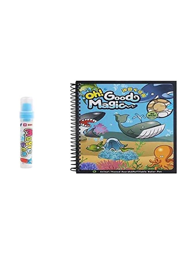 Cartoon Water Coloring Magic Book With Water Pen