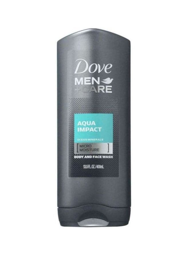 Men Plus Care Aqua Impact Body And Face Wash 400ml