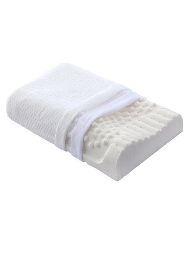 Orthopedic Massage Latex Pillow White 60.0x40.0x10.0cm