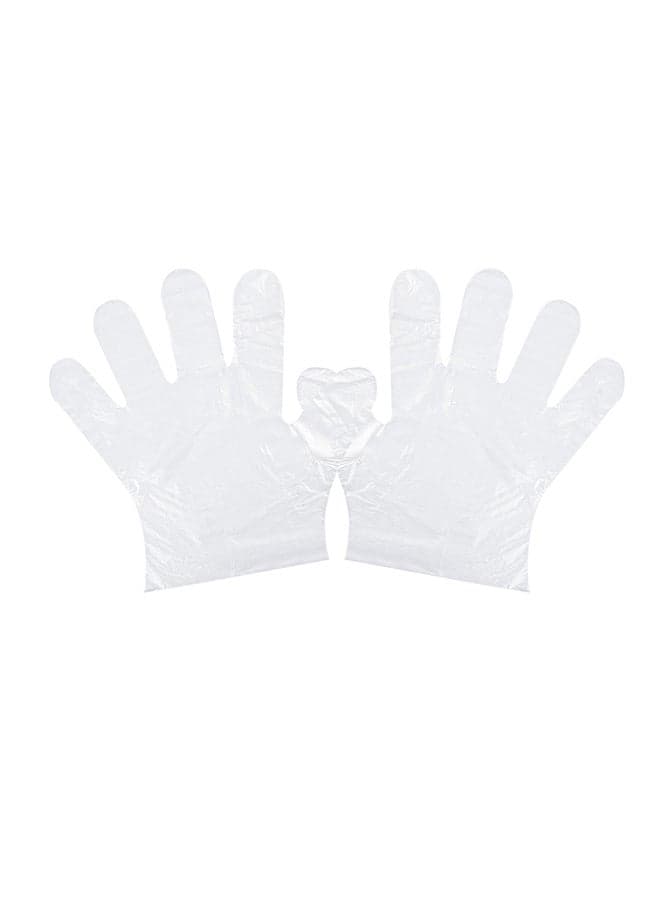 500-Piece Disposable PE Gloves Clear 24.5x5.4x13.4cm