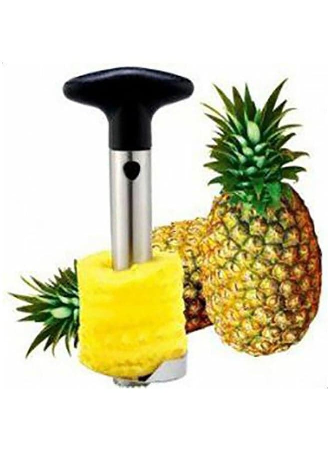 Easy Fruit Stainless Steel Pineapple Corer Slicer Silver/Black 24x11x8.5cm