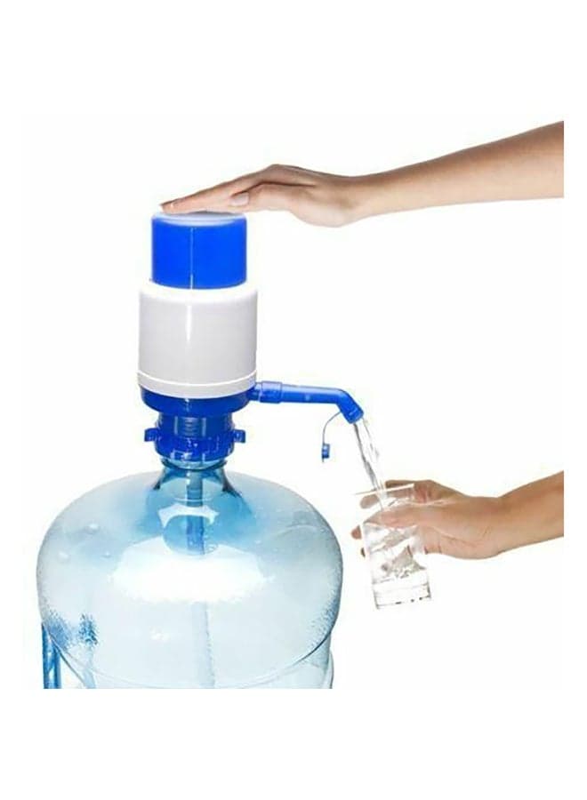 Manual Bottled Drinking Pump White/Blue 17.8x9.8cm