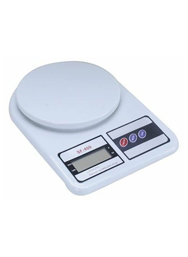 Digital Kitchen Scale, 10 Kg White/Black/Grey 18.2x 4.4 x24cm