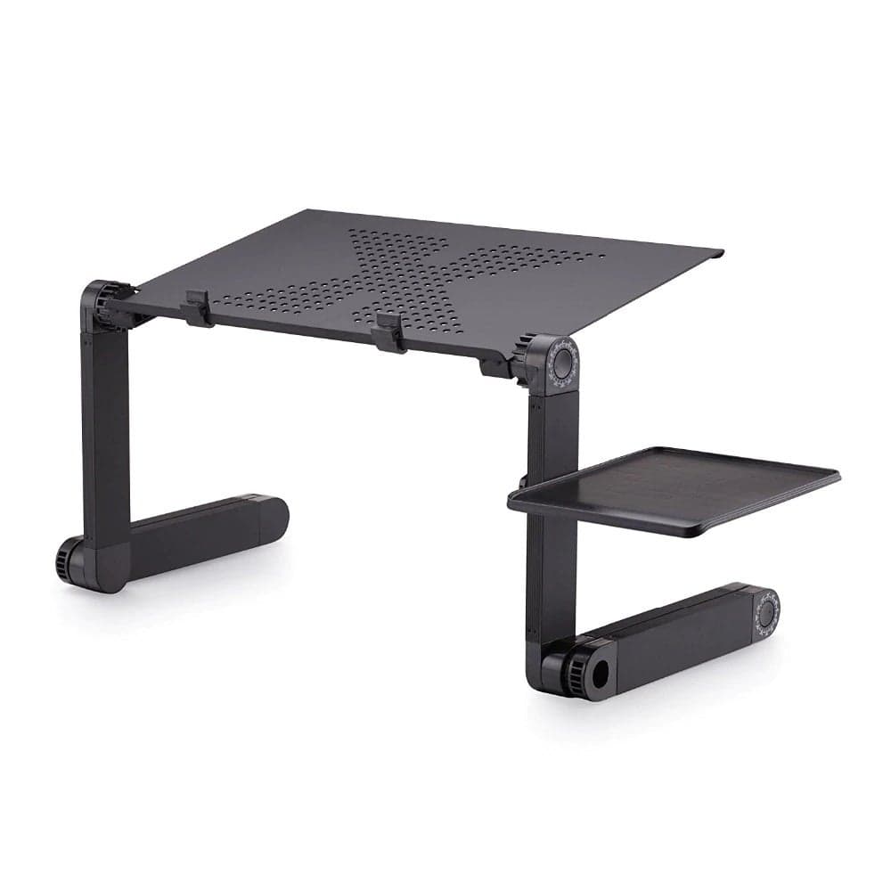 YXD-2005 Portable Mobile Laptop Standing Table Desk Black
