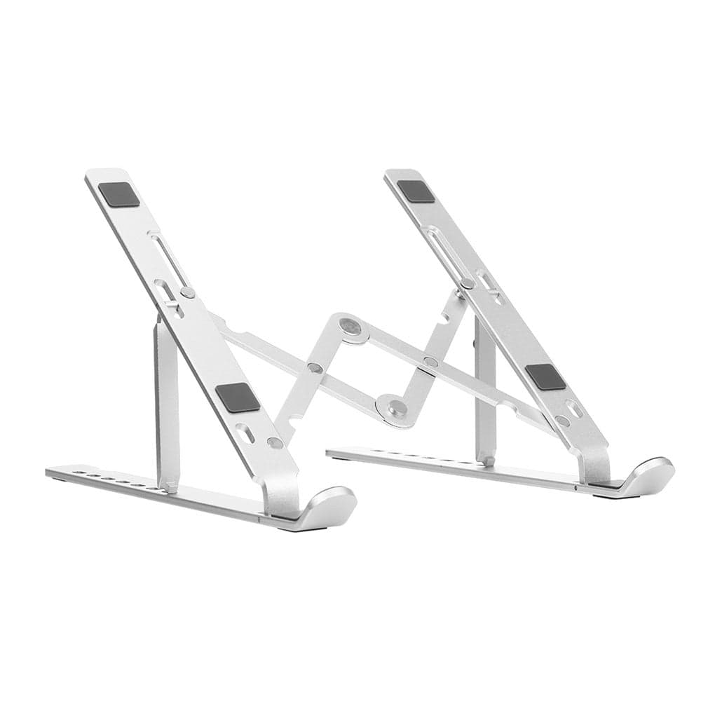 Adjustable Aluminum Alloy Foldable Laptop Stand Silver