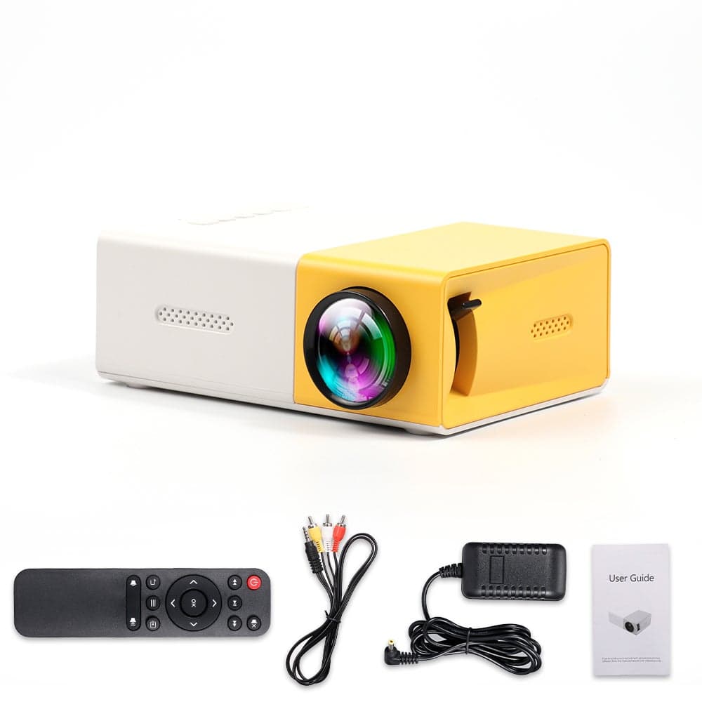 Portable Mini Video Projector 56-LU Yellow&White