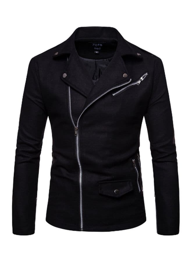Solid Diagonal Trim Coat Black