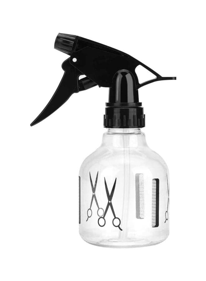 Plastic Spray Bottle Clear/Black 11.4x16.3x7cm