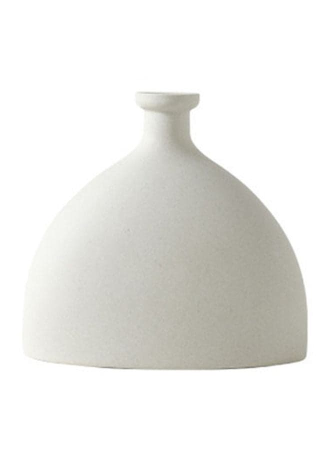 Decorative Flower Vase White 16.5x4x18cm