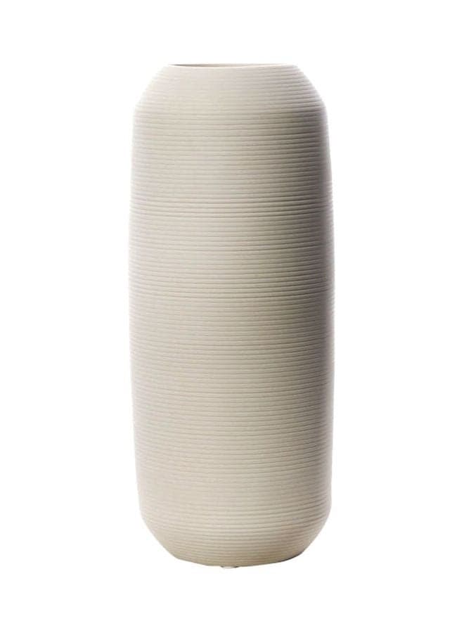 Ceramic Flower Vase White 28x1.4cm