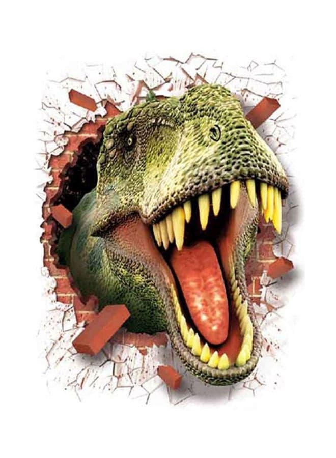 3D Dinosaur Paper Wall Sticker Multicolour 700x0.3x500mm