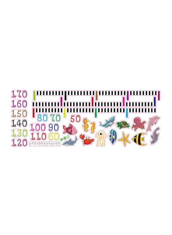 Child Growth Height Measure Wall Sticker Multicolour 500x1x200mm