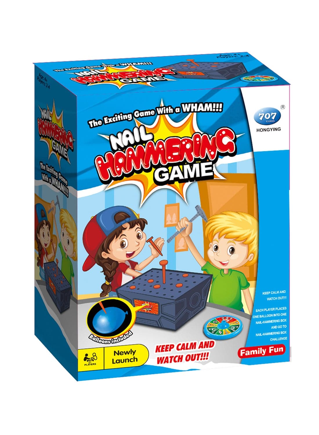 Nail Hammering Game With Balloons