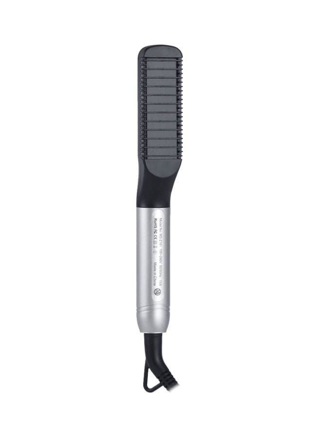 Multi-Function Hair Straightening Brush Black/Silver