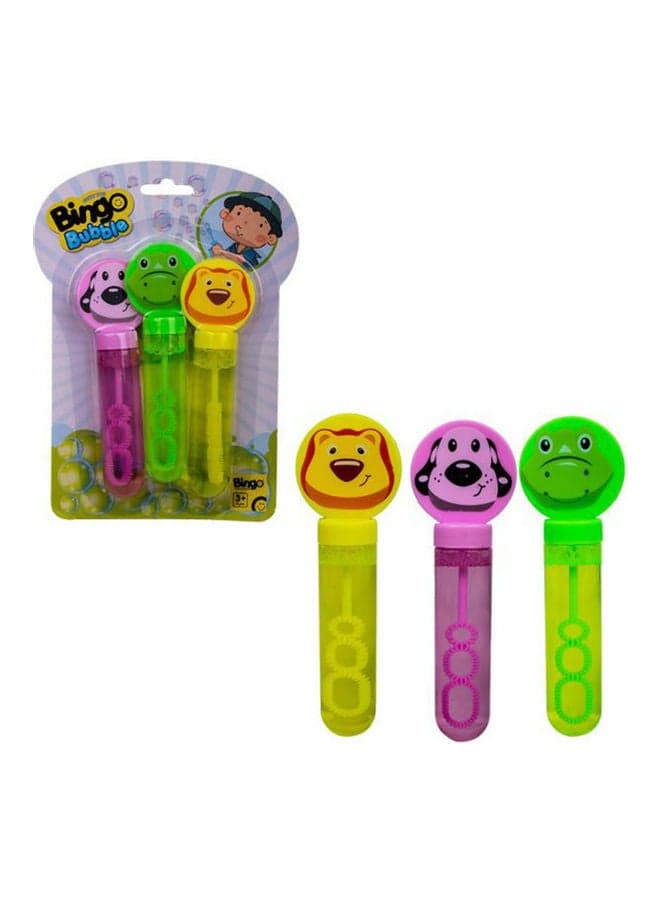 3-Piece Animal Shaped Bubble Bottle Set one sizecm