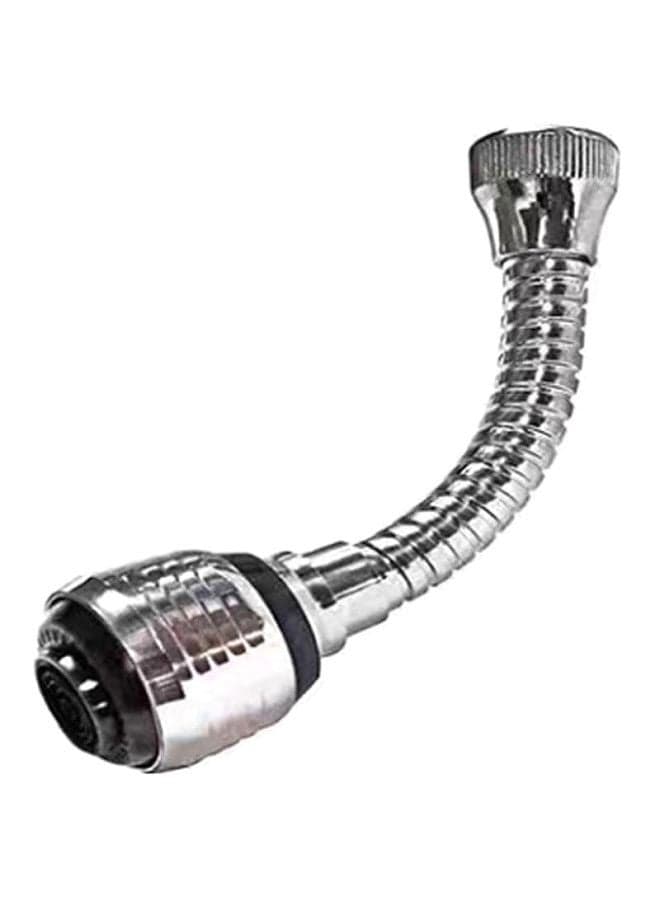 Flexible Faucet Extension Sprayer Silver/Black 15cm