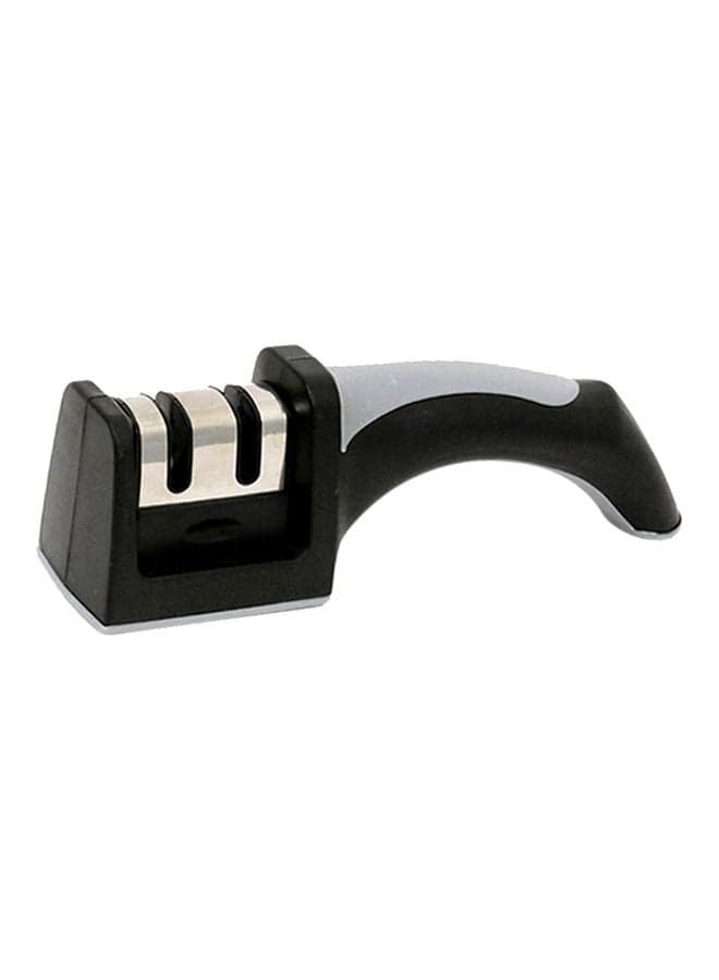 2-Slot Knife Sharpener Black/Grey/Silver 20.5x7x6cm