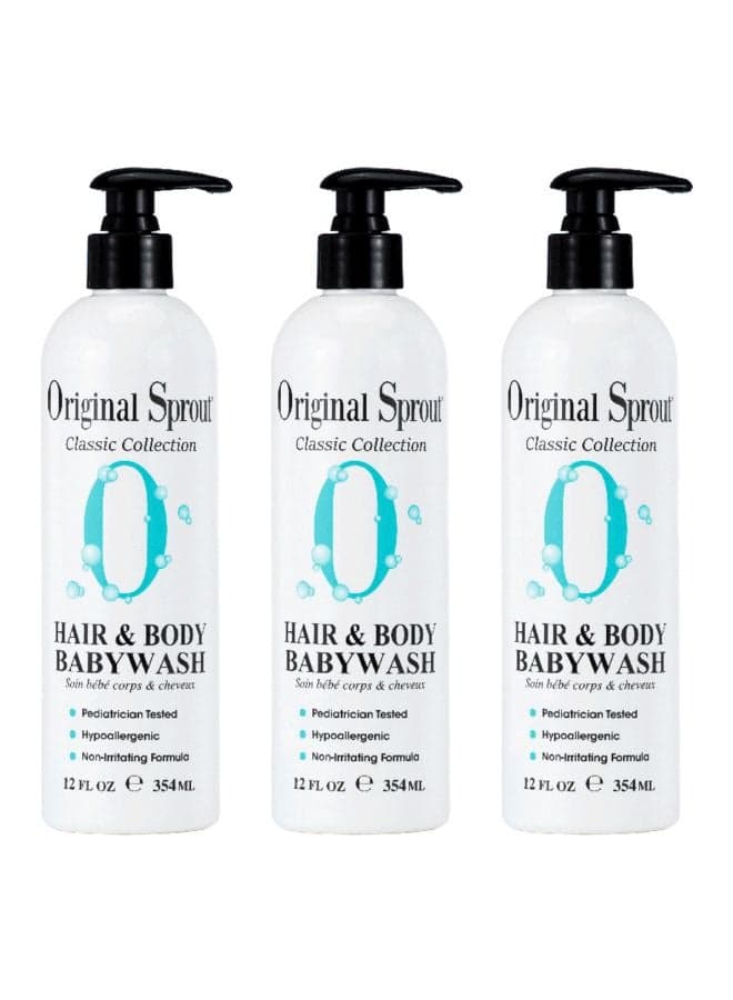 Pack Of 3 Classic Collection Hair And Body Babywash
