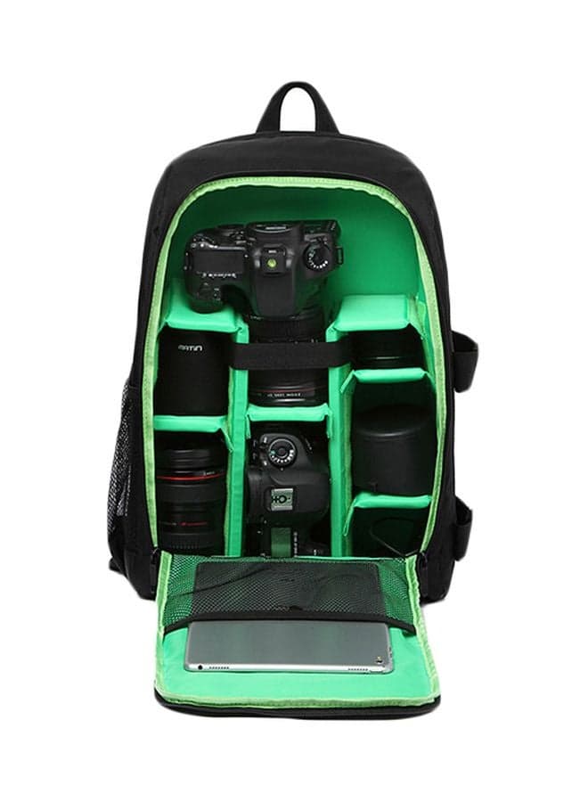 Waterproof DSLR Camera Bag Black/Green