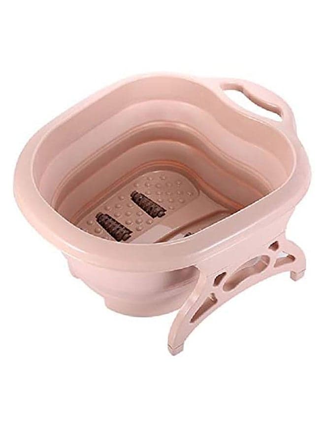 Foot Soaking Bath Basin With Massage Roller