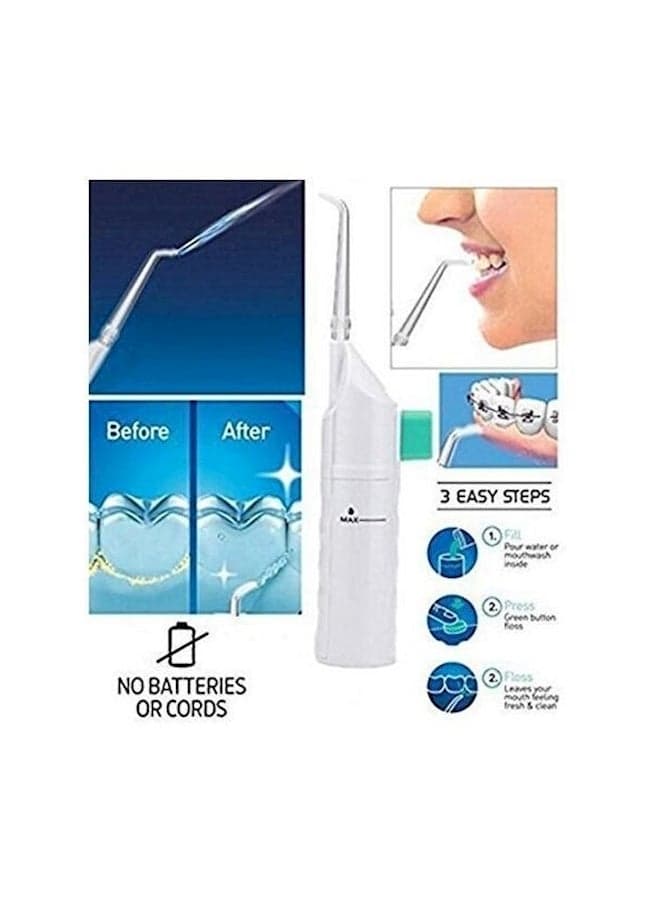 Portable Air Floss Water Pick Green/White