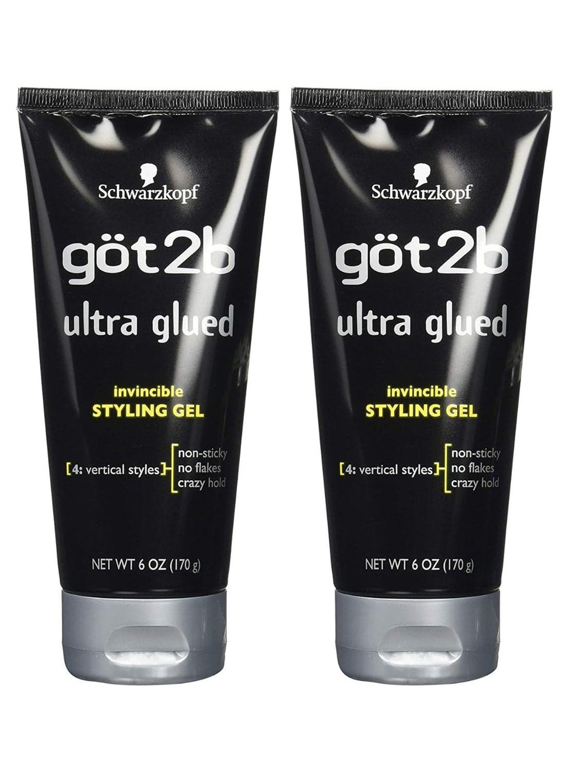 2-Piece Ultra Glued Invincible Hair Styling Gel Set