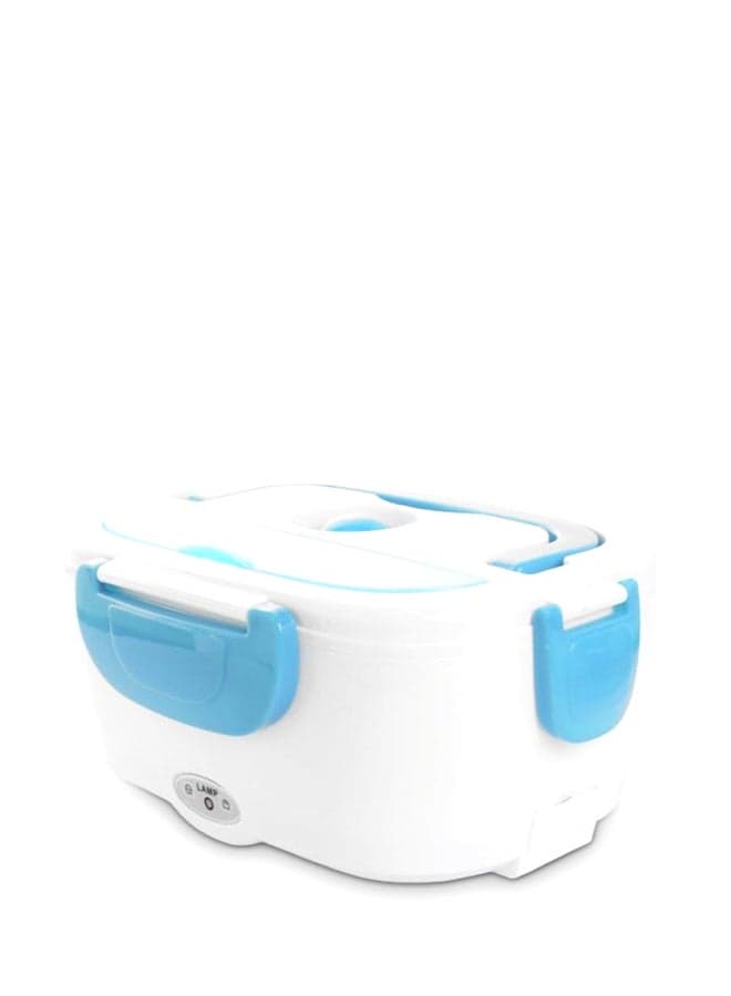 Portable Electric Heating Lunch Box Blue/White 0.6Liters