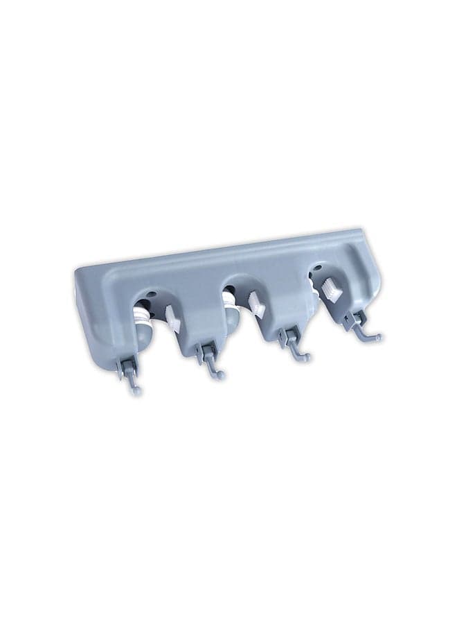 Wall Mounted Mop And Broom Holder Grey