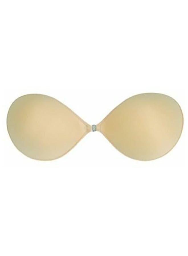 Self-Adhesive Silicone Strapless Invisible Push Up Bra Beige