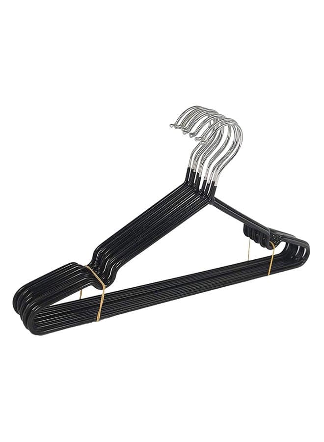 30-Piece Non Slip Cloth Hangers Set Black 22 x 40cm