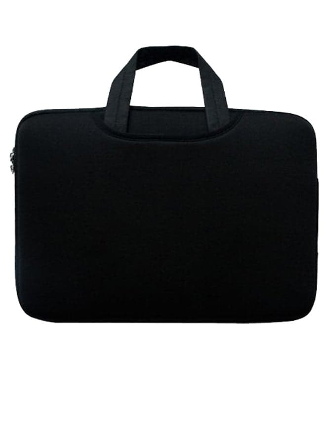 Portable Zipper Soft Sleeve Laptop Briefcase Black