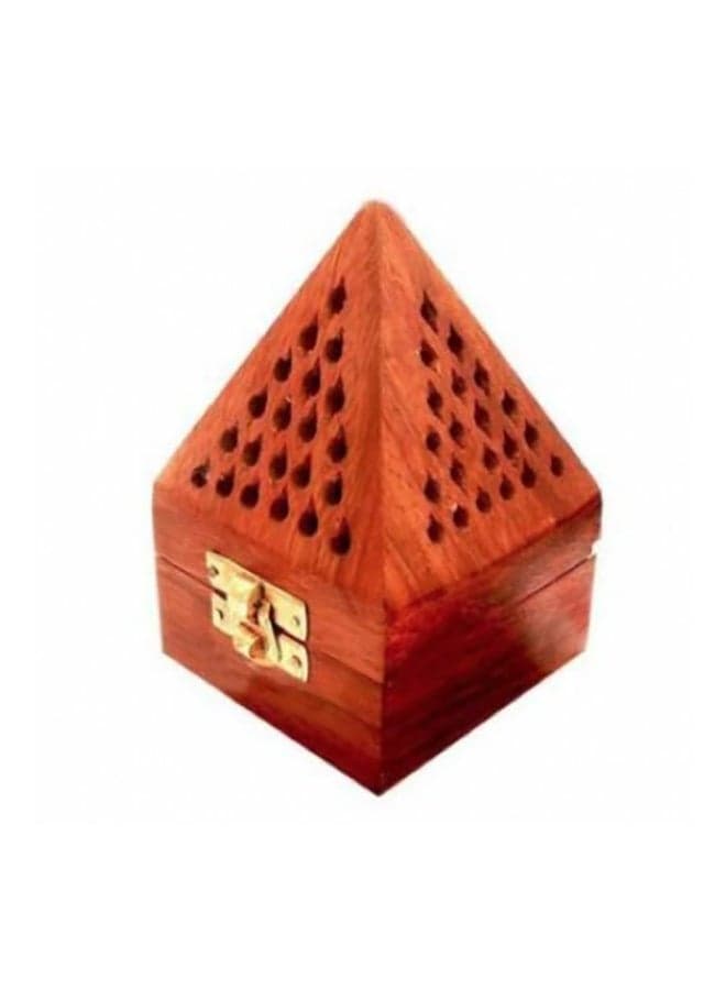 Wooden Censer Indian Incense Burner Brown