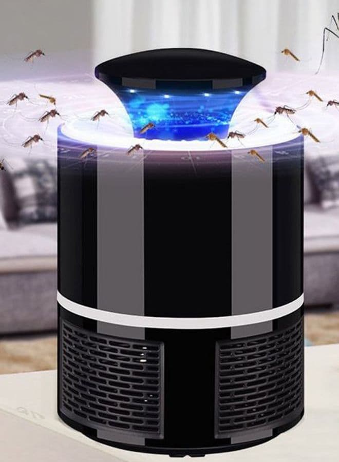 USB Electronics Mosquito Killer Trap Moth Fly Wasp LED Night Light Lamp black 13 * 13 * 19cm