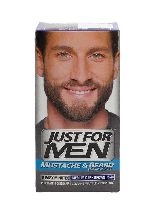 Moustache And Beard Brush-In Colour Gel M 40 Medium Dark Brown