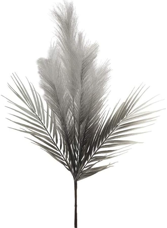 Artificial Feather Pampas Grass Grey 75x40centimeter