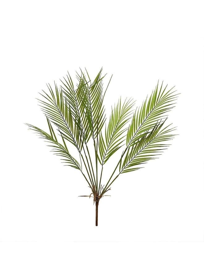 7 Heads Artificial Palm Leaves Green 30x86centimeter