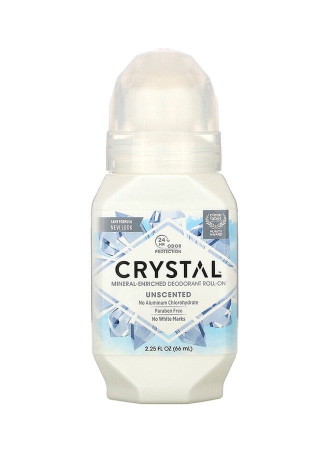 Unscented Mineral Body Deodorant Roll On 66ml