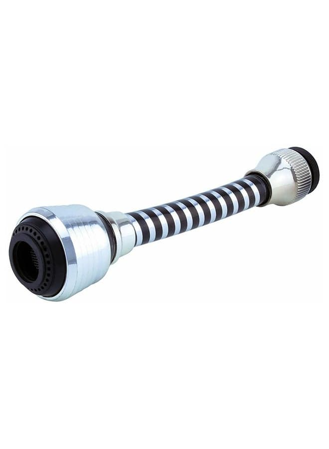 Turbo Flex Swivels 360 Degree Flexible Faucet Sprayer Silver 25.4x4.5x15.5cm
